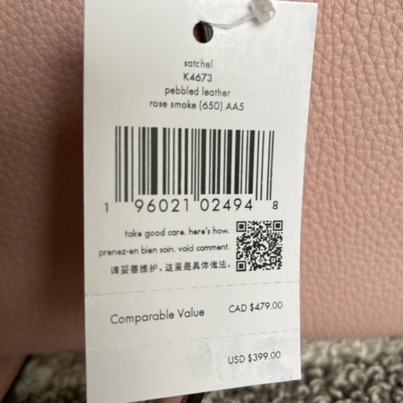 Kate Spade Mimi Satchel Rose Smoke - Picture 5 of 16